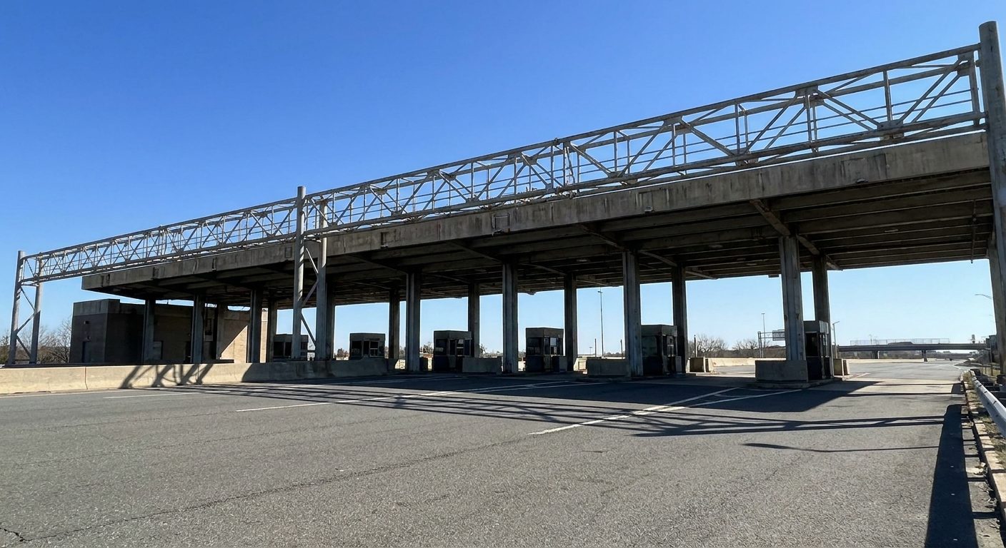 new-jersey-turnpike-toll-plaza-canopy-structure-with-no-vehicles